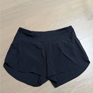 Lululemon Athletica speed up Black Athletic Shorts